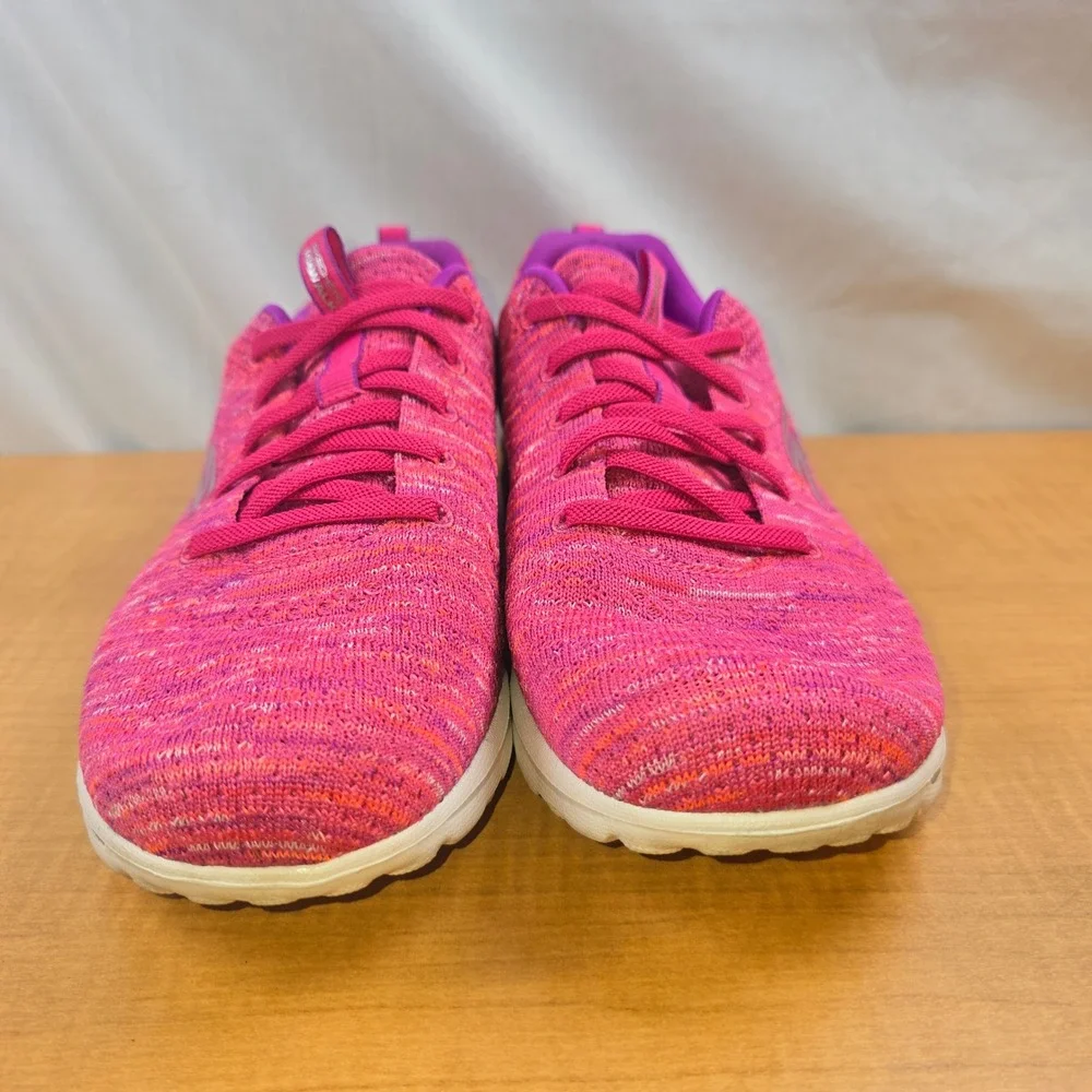 Skechers GO WALK Goga Mat Women's Size 11 Slip On Hot Pink Casual SneakersShoes